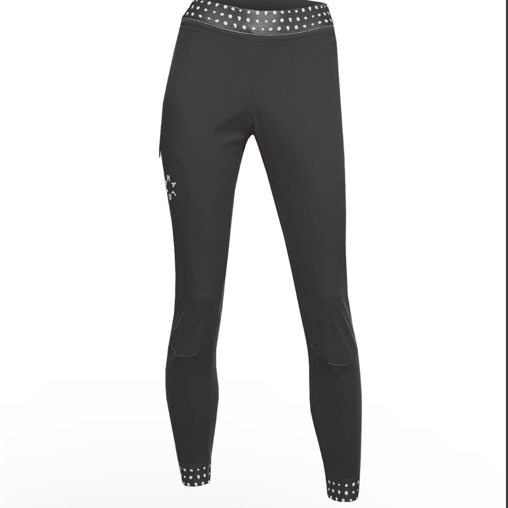 Maloja Flaasm Black Leggings with Polka Dot Trim